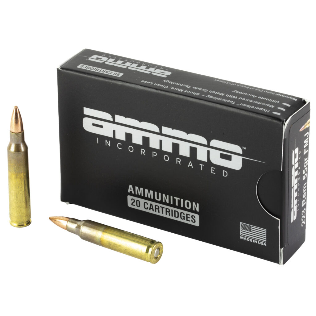 .223 Remington - AMMO Inc M193 55 Grain FMJ boat tail