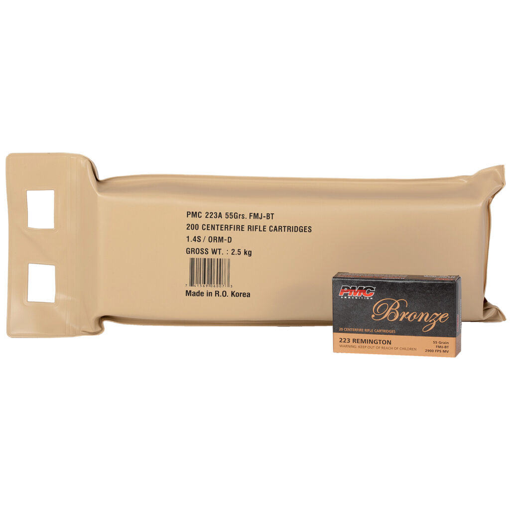 .223 Remington - PMC Bronze 55 Grain FMJ boat tail Battle Pack