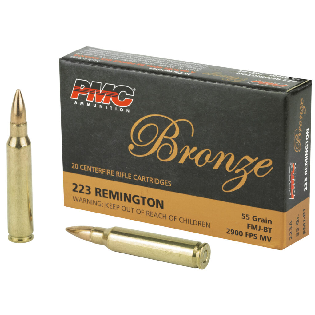.223 Remington - PMC Bronze 55 Grain FMJ boat tail